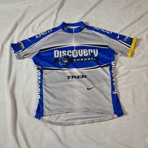 Nike Discovery Channel Lance Armstrong Cycling Team Jersey XL Blue Trek